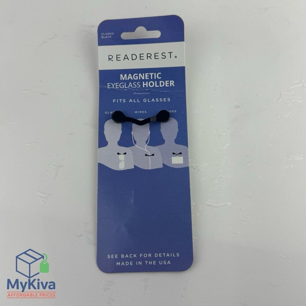 ReadeRest Magnetic Eye Glass Holder Classic Black Fits All Glasses USA T106